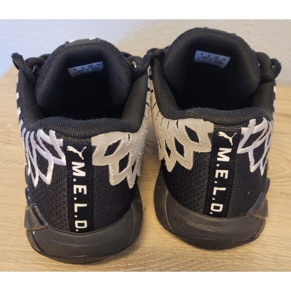 PUMA MB1 MB.01 Lo Low Team Color Black White LaMelo Ball Men Sz 5 6.5W 377368-12 main image 8
